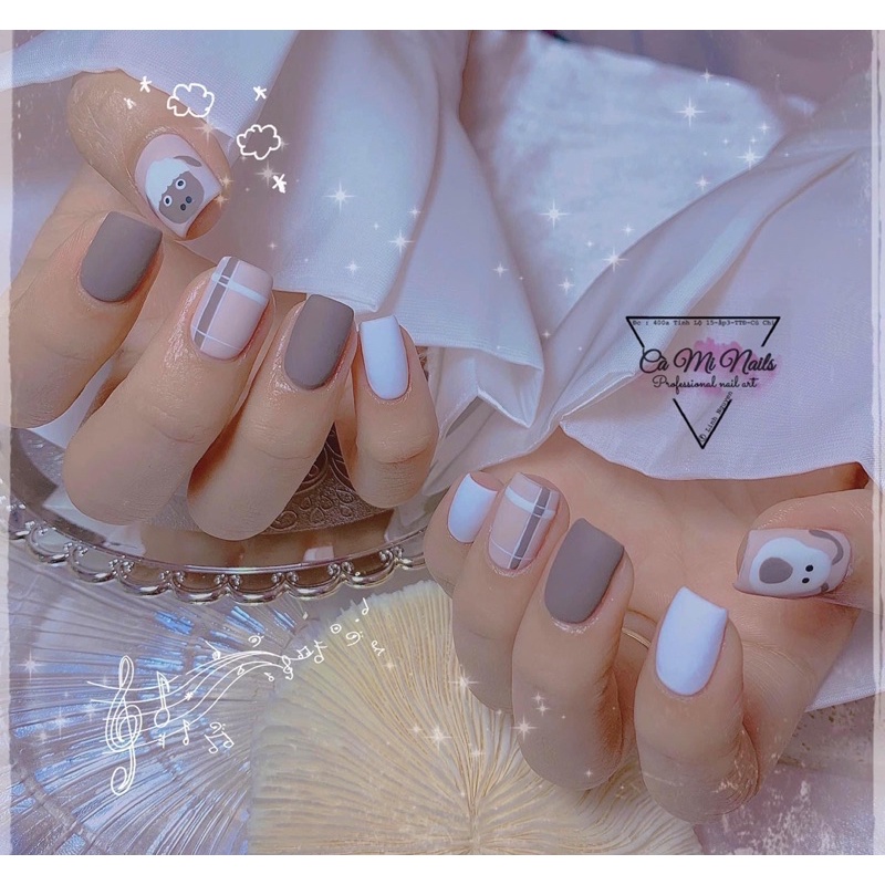 Sơn gel MLADEA sơn móng tay màu đen màu trắng