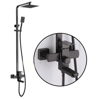 Vòi sen cây nóng lạnh Forlard vuông sơn tĩnh điện