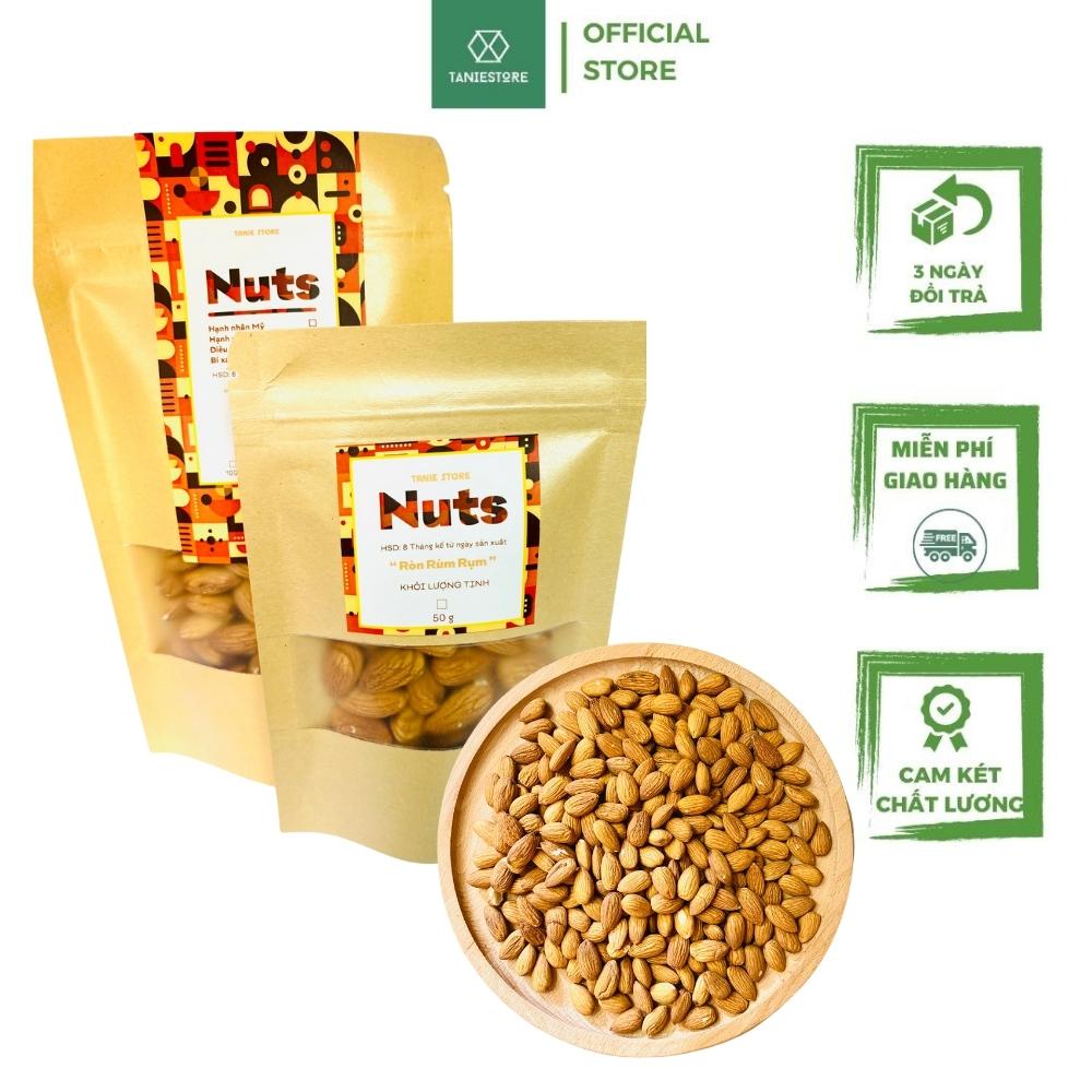 Hạt hạnh nhân sấy chín Mỹ, hạt dinh dưỡng hữu cơ chất lượng Sạch - Đều - Đẹp Tanie Healthy Food
