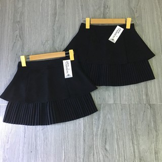 Chân váy ngắn ly xòe hai tầng