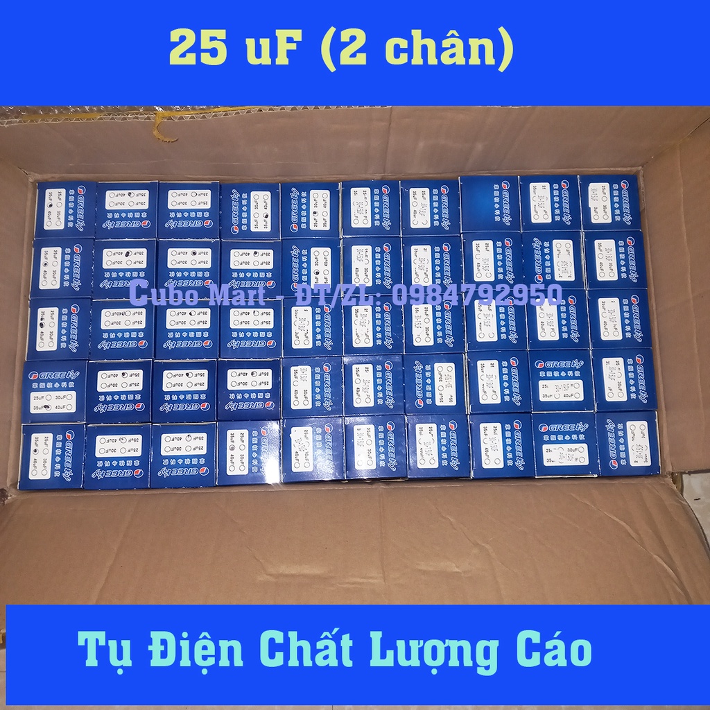 [Cực Tốt] Tụ Điện Khởi Động Lốc Điều Hòa, Khởi động động Cơ, Tụ Động Cơ 1 Pha - Cubo Mart