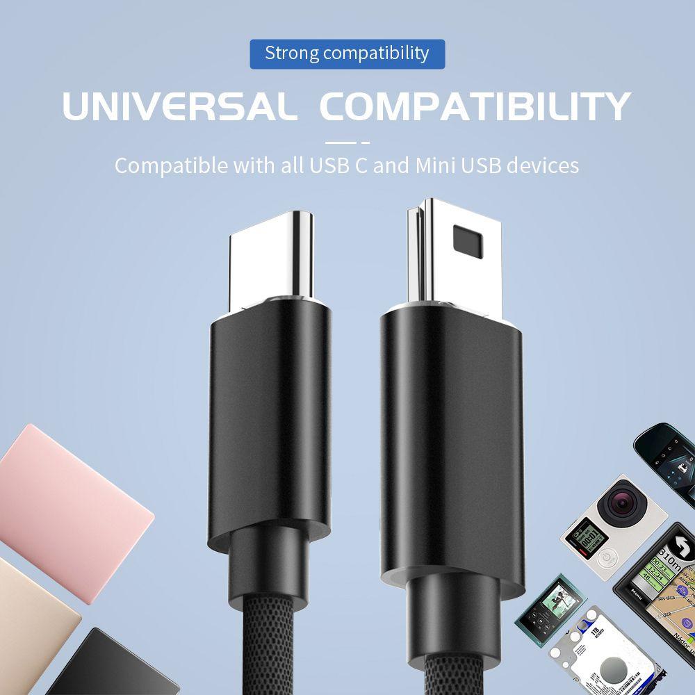 BTLIMER Dây Cáp Chuyển Đổi Dữ Liệu USB Type C Sang Mini USB MP3 Cho Laptop