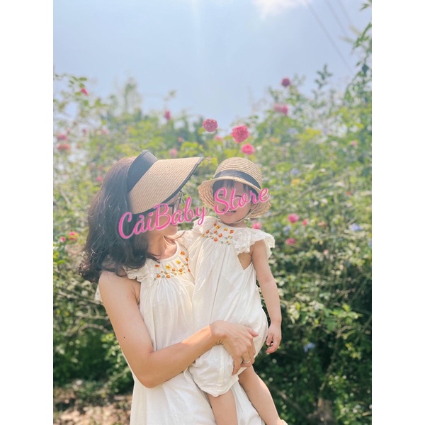 Đầm Smock Cánh Tiên Tay Ren Phong Cách Bánh Bèo Dễ Thương Cho Mẹ