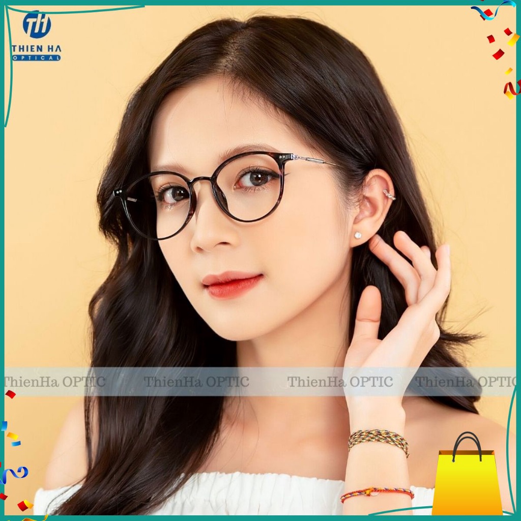 Gọng kính cận nhữa nữ hàng cao cấp, chất liệu nhựa dẻo nhẹ, càng metal chống gỉ,sx Hàn Quốc