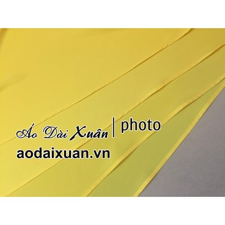Áo dài lụa vàng trơn - 200802