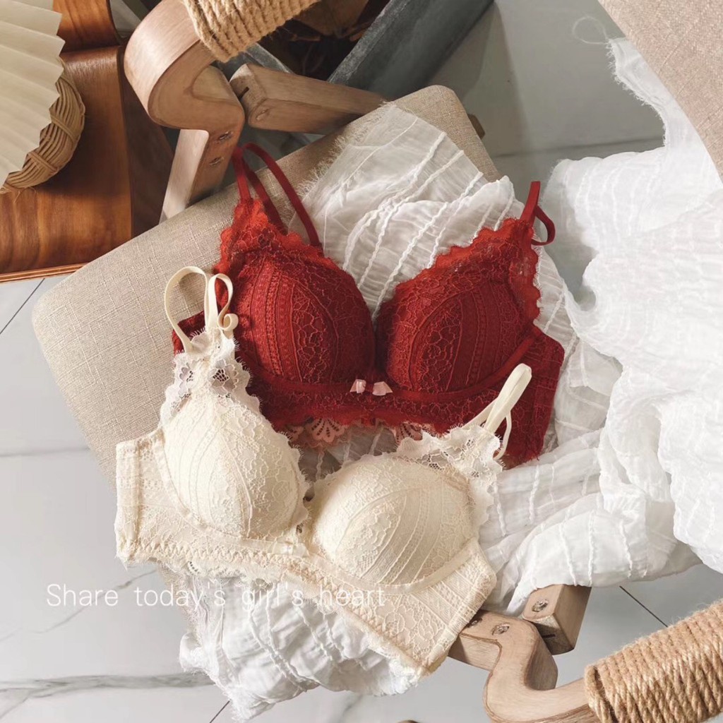 Bộ Lót Ren Không Gọng Đệm Vừa Nâng Ngực Tạo Khe Đỉnh Cao - Tặng kèm quà khi mua hàng