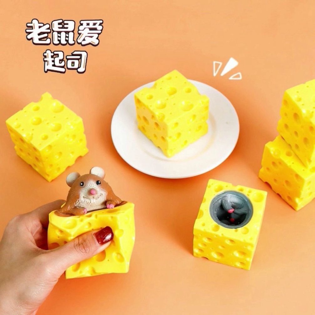 ẾCH NGỒI ĐÁY GIẾNG sóc gốc cây quishy đồ chơi bóp tay Mochi mềm mịn dễ thương chân thực giảm stress co dãn đàn hồi ngộ n