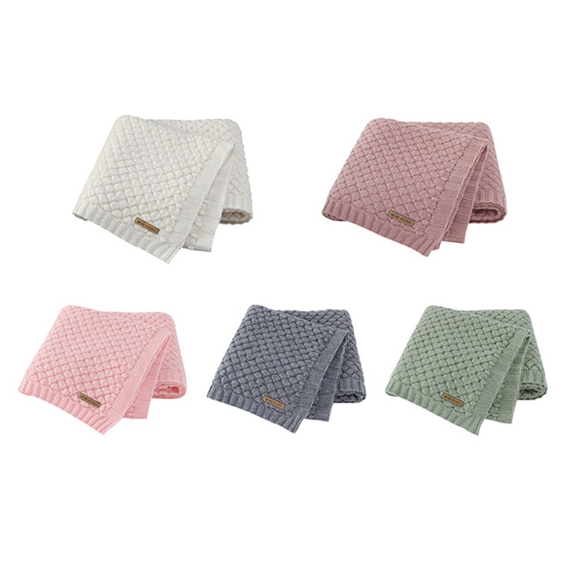 Chăn Dệt Kim Mềm Khoét Rỗng Quấn Bé Sơ Sinh Ngủ