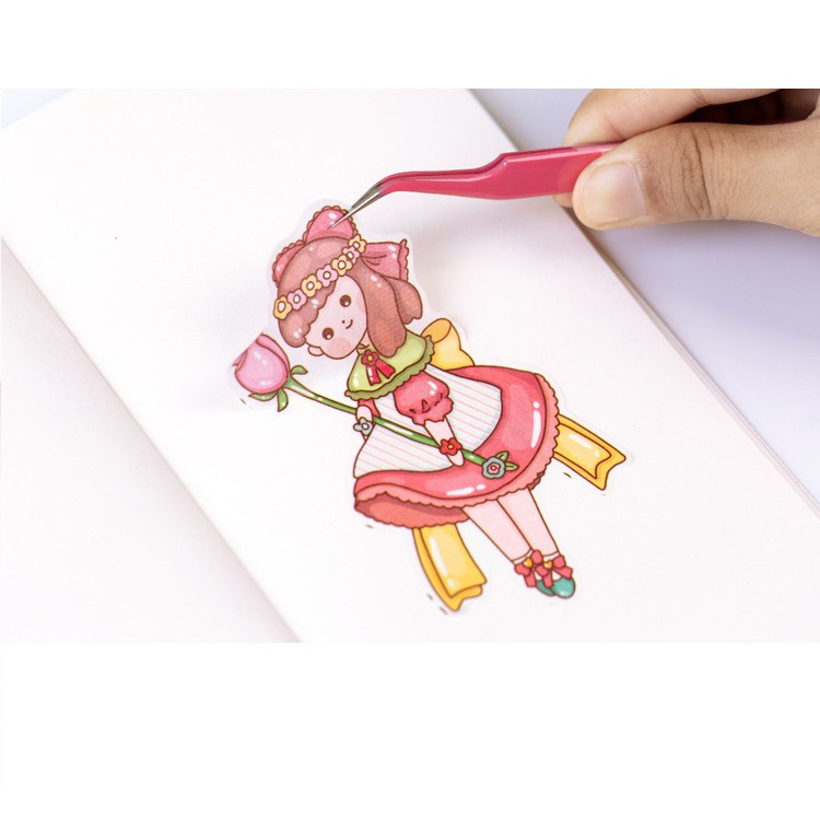 Kẹp gắp, nhíp gắp nguyên liệu, miếng dán sticker