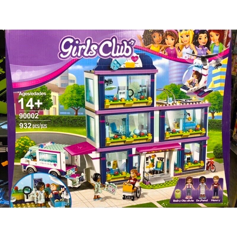 Lego - Bela 90002 ( Xếp Hình Friends Bệnh Viện 932 Mảnh )