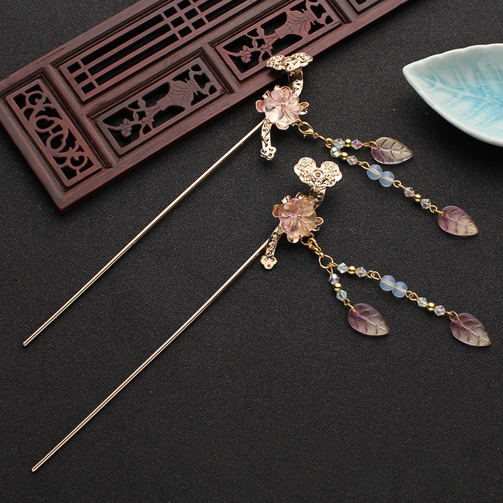 Trâm Cài Tóc Hình Hoa Đính Đá Nhiều Màu Thời Trang Cho Nữ 2life