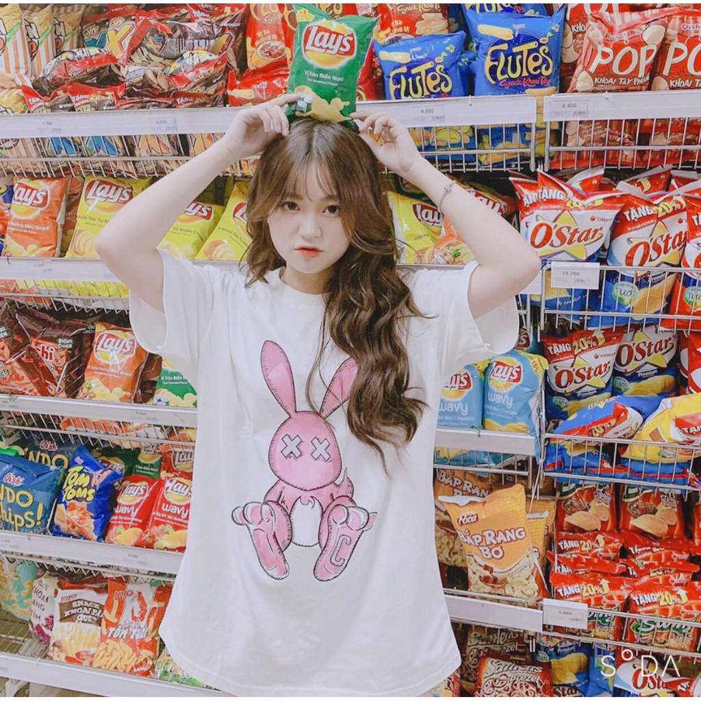 Áo Thun THỎ B.A.D Ulzzang Unisex 1hitshop | BigBuy360 - bigbuy360.vn