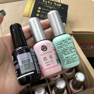 Sơn base, top, cứng móng hoa hồng hàng loại 1