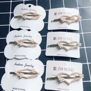 Kẹp tóc mái hạt dễ thương