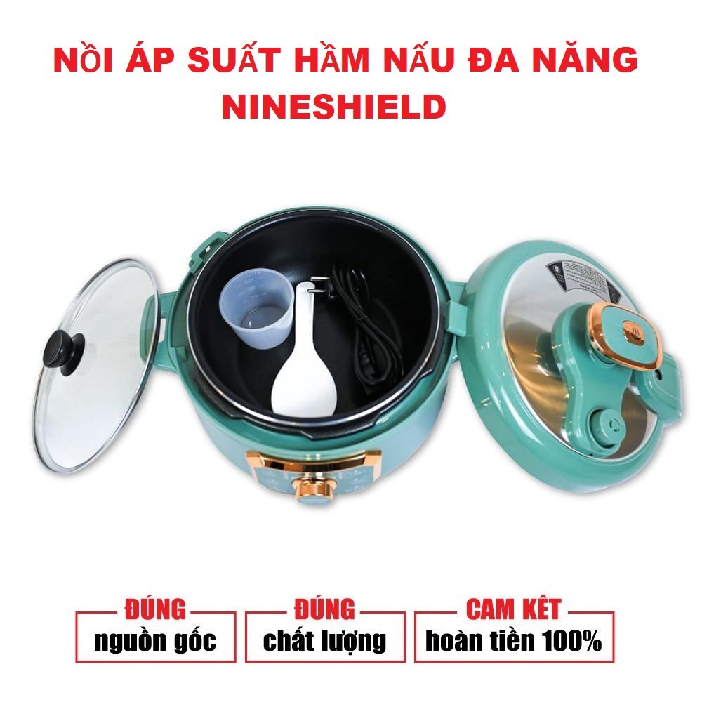 NỒI ÁP SUẤT/ NỒI HẦM ĐA NĂNG NINESHIELD 4L KB-618 /NỒI ÁP SUẤT ĐIỆN TỬ NINESHIELD KB-1006