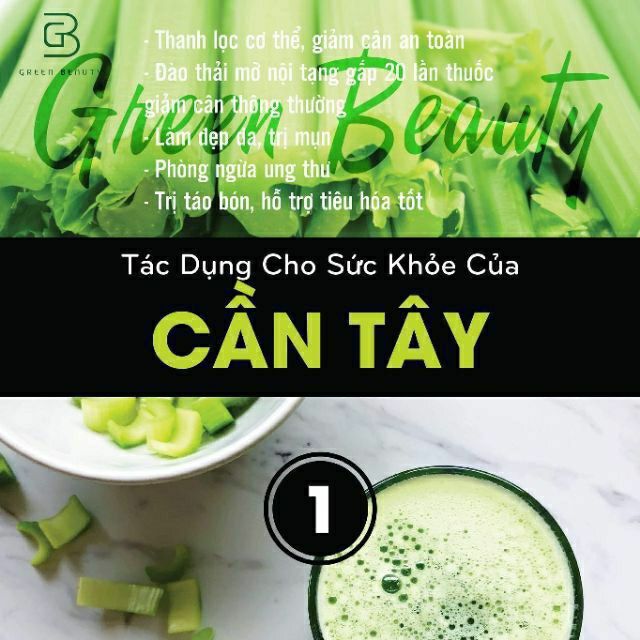 [SHOPEE TRỢ GIÁ] CẦN TÂY GREEN BEAUTY CHÍNH HÃNG