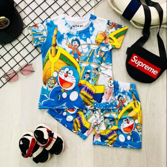 Bộ Doremon thun lạnh size 3-10