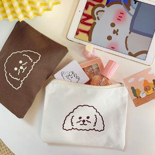 Image of Japanese Korean Cartoon Dog Printed Canvas Bag