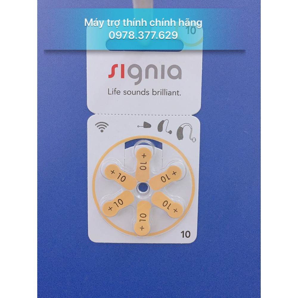 Pin máy trợ thính Signia số 10