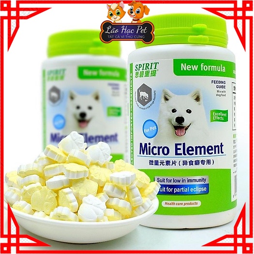 Khoáng chất cho chó - Dinh dưỡng Micro Element Sprit - hộp 160 viên