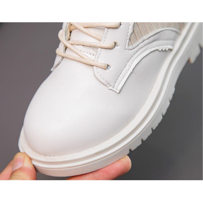Boot da bé gái bé trai thiết kế đẹp da mềm đi êm chân giày trẻ em dễ phối đồ mẫu mới 2020