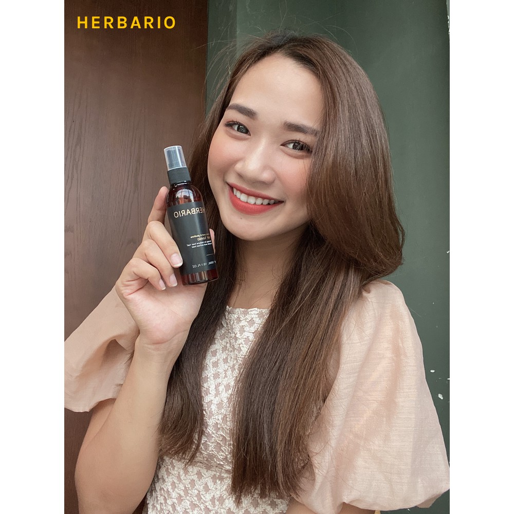 Nước dưỡng tóc tinh dầu Vỏ Bưởi và Bồ Kết Herbario 100ml (pomelo peel & gleditsia) kích thích mọc tóc, giảm rụng tóc