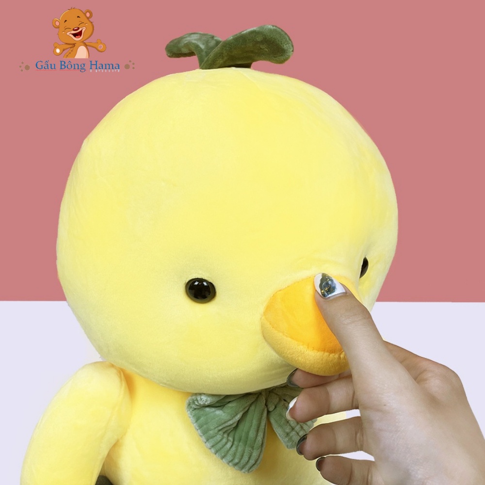 Gấu Bông Gà Nơ Bông Siêu Dễ Thương Mềm Mịn Gấu Bông Hama