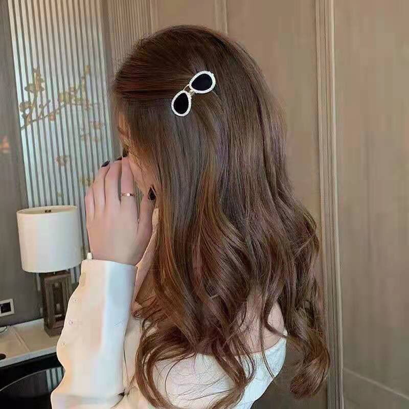 Kẹp Tóc Hình Mỏ Vịt Màu Đen Ngọt Ngào Phong Cách Hàn Quốc Cho Nữ