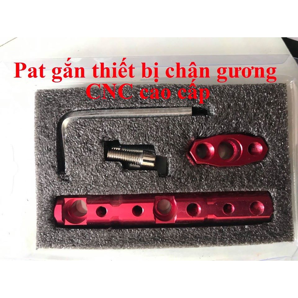 Pass (pát ) Chân kính CNC gắn thêm gương đèn , camera hành trình trên xe 1 chiếc