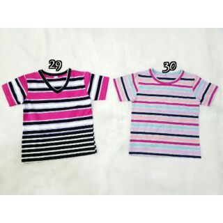 Áo thun ngắn tay sọc ngang cotton 4 chiều 100%