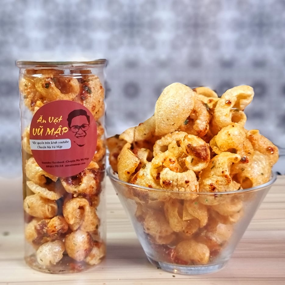 [Mã GROXUAN1 giảm 8% đơn 150K] [ANVATVUMAP - NHÀ LÀM 100%] Da Heo Sấy Giòn 150gr Vị Tỏi Ớt Cay Siêu Ngon | BigBuy360 - bigbuy360.vn