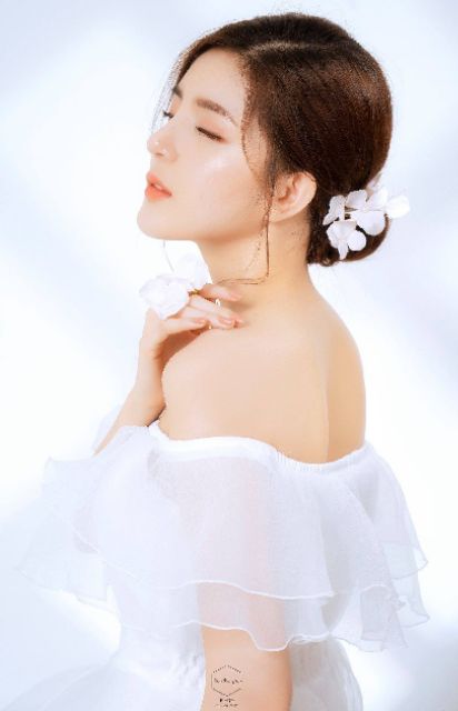 Đầm maxi dạ hội trễ vai bèo cực xinh- Hình thật SP 100% | BigBuy360 - bigbuy360.vn