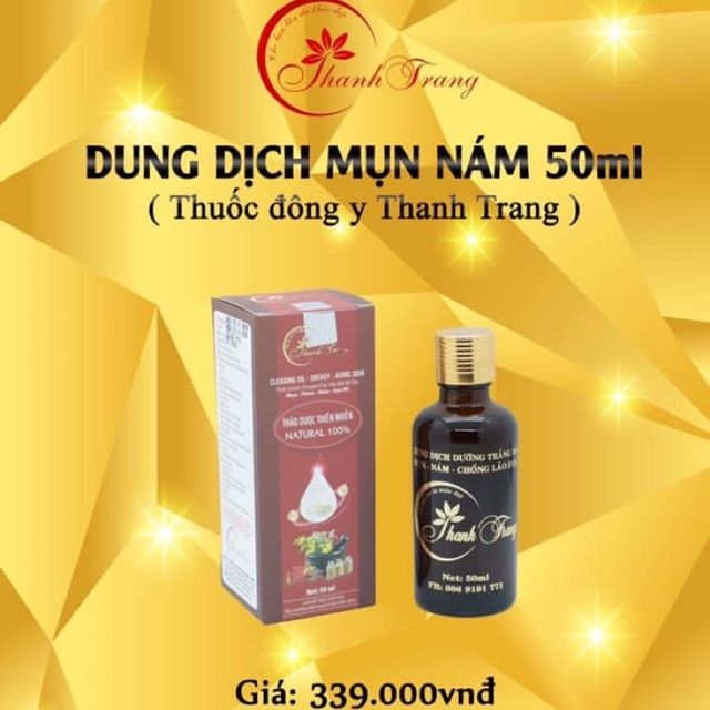 Dung dịch Dưỡng trắng da Mụn Nám Sẹo Rỗ Thanh Trang