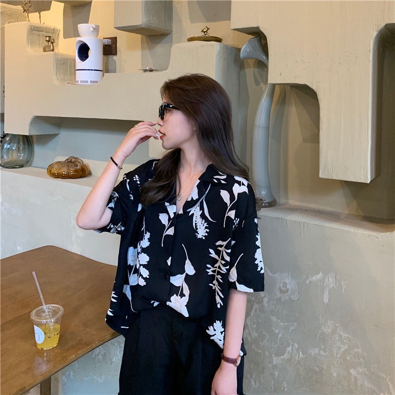 Áo Sơ Mi Tay Ngắn Dáng Rộng Thiết Kế Mới Thời Trang Theo Phong Cách Hồng Kông Cho Nữ