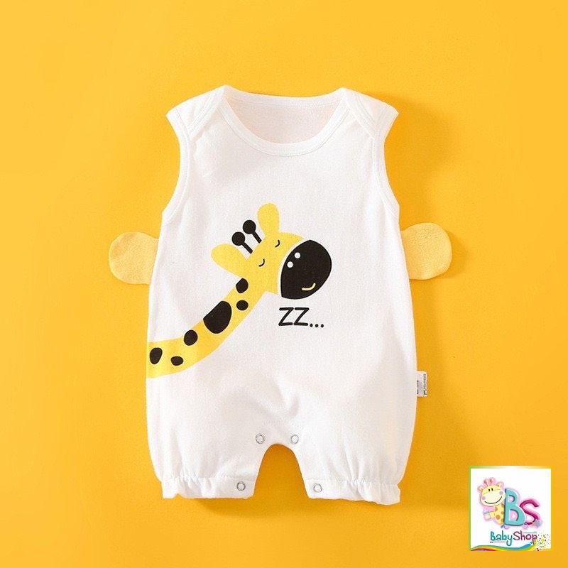 Body đùi body ngắn tay sát nách hình hươu cho bé trai bé gái