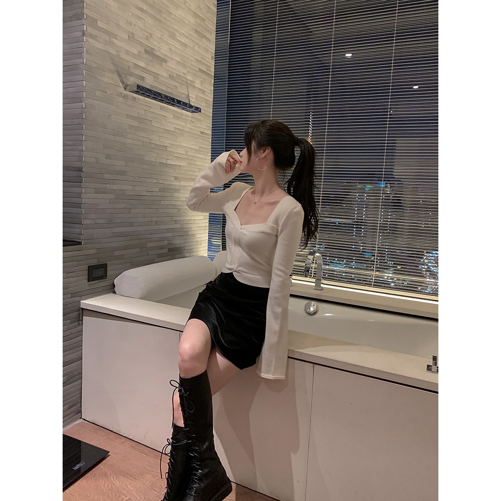 Chân Váy Nhung Chữ A