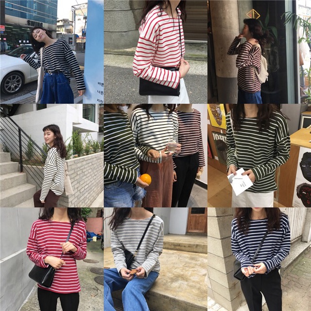 Áo kẻ ngang moses queen hàng chuẩn ❤️ | BigBuy360 - bigbuy360.vn