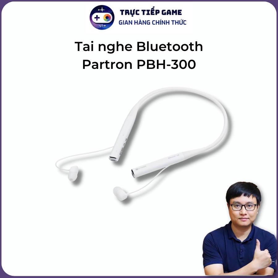 Tai Nghe Bluetooth Partron PBH-300 pin 15 tiếng kết nối cùng lúc 2 thiết bị điện thoại, máy tính bảng, PC - TTGSHOP