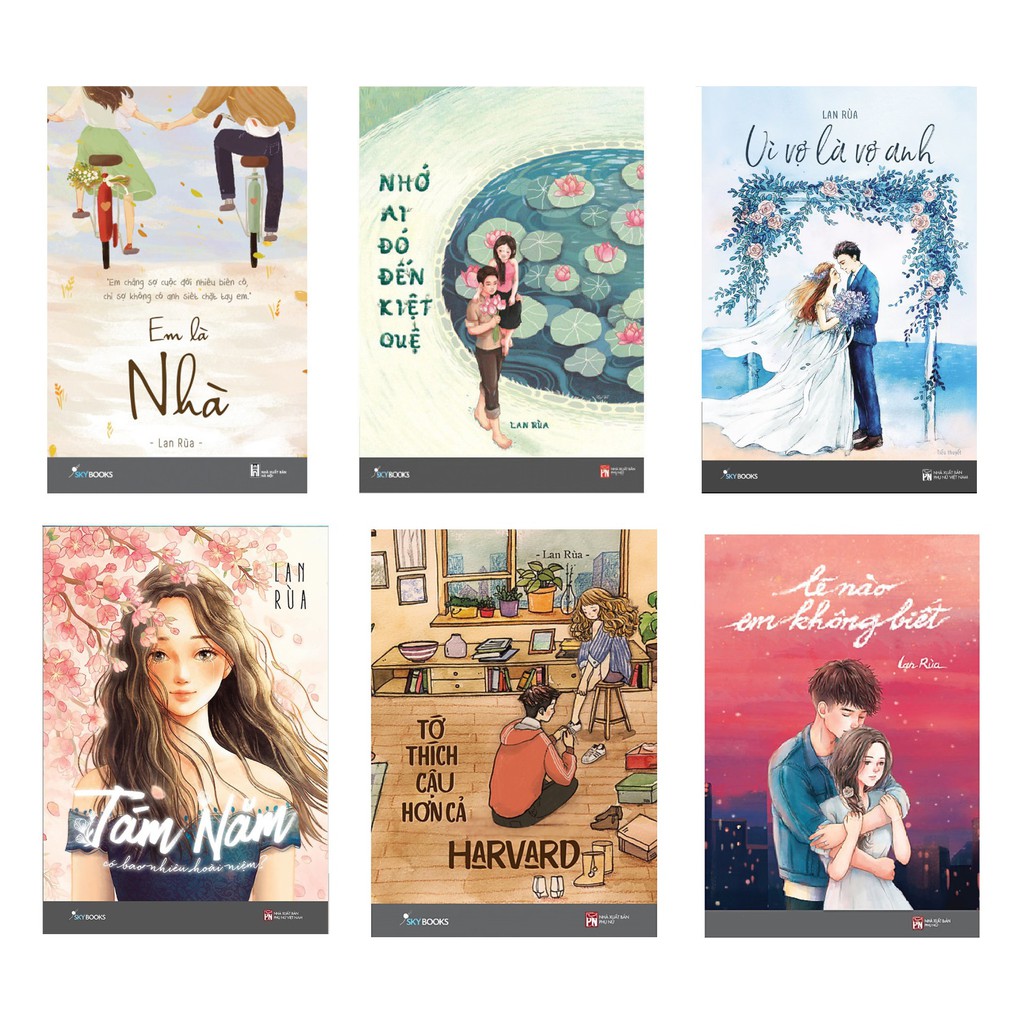 Sách - Combo trọn bộ 6 tác phẩm của Lan Rùa