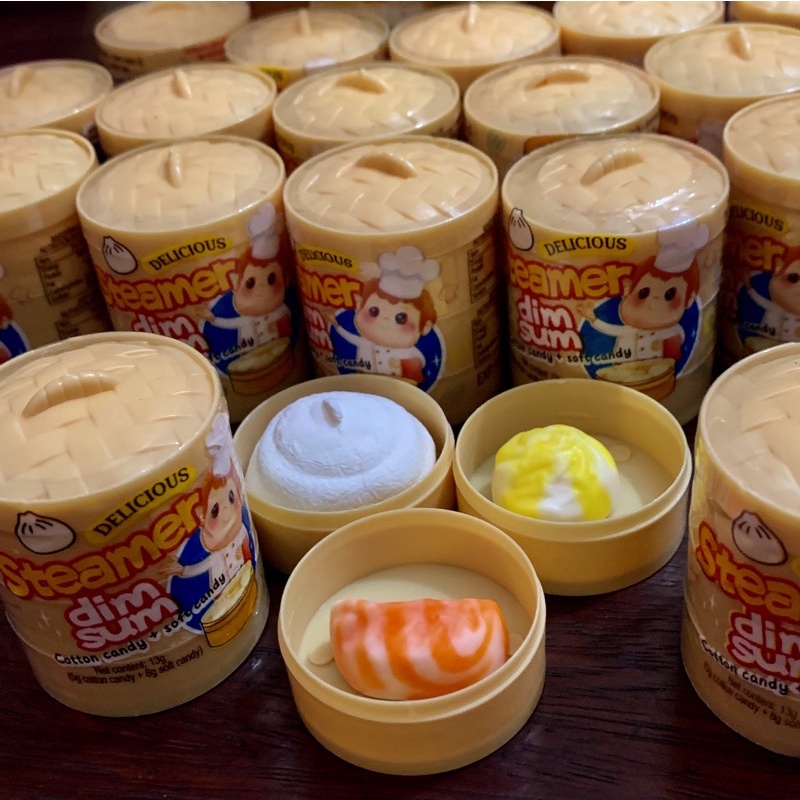 Kẹo dẻo dimsum xửng hấp bánh bao 1hủ gồm 3 xửng