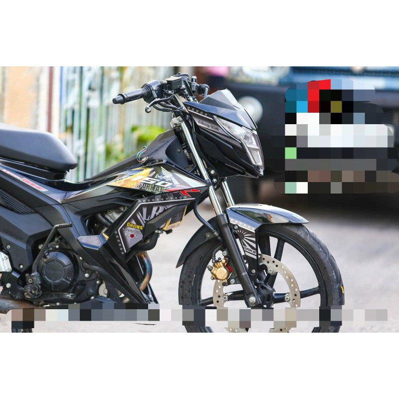 Tem rời sonic 150 đen - decal huyentran
