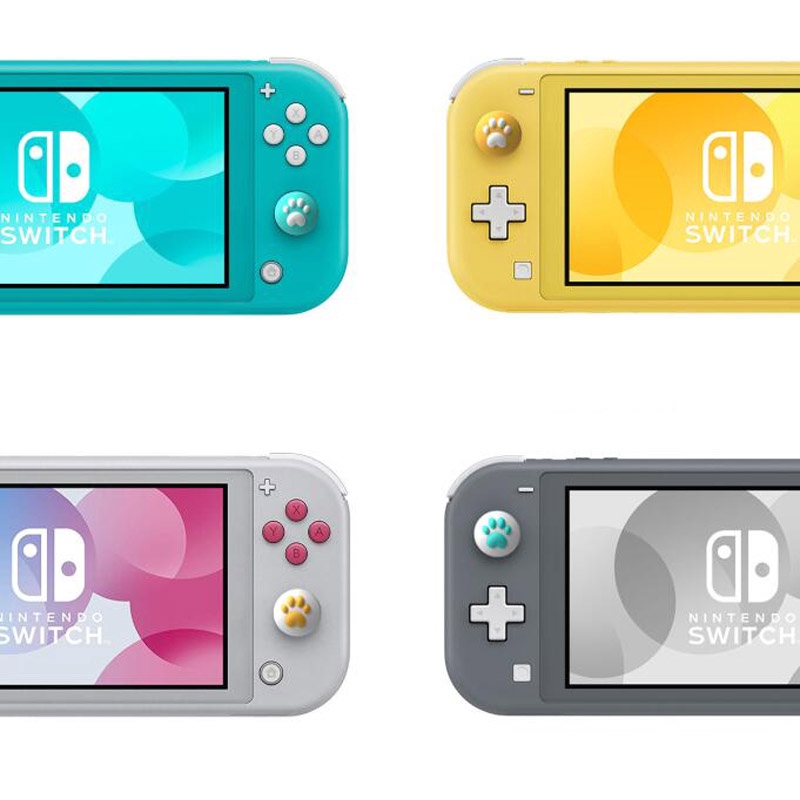 Vỏ Bọc Bảo Vệ Nút Bấm Hình Chân Mèo Dễ Thương Cho Tay Cầm Chơi Game Nintendo Switch Lite