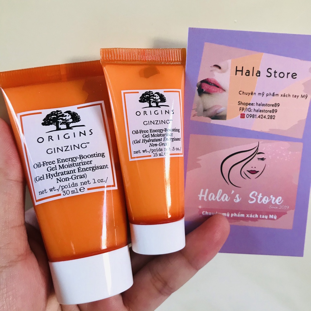 Kem dưỡng ẩm căng mọng da Origins nhân sâm GINZING™ Oil-Free Energy Boosting Gel Moisturizer