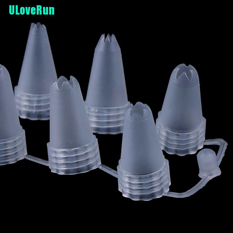 Set 12 Đuôi Bắt Bông Kem Bằng Nhựa Chất Lượng Cao