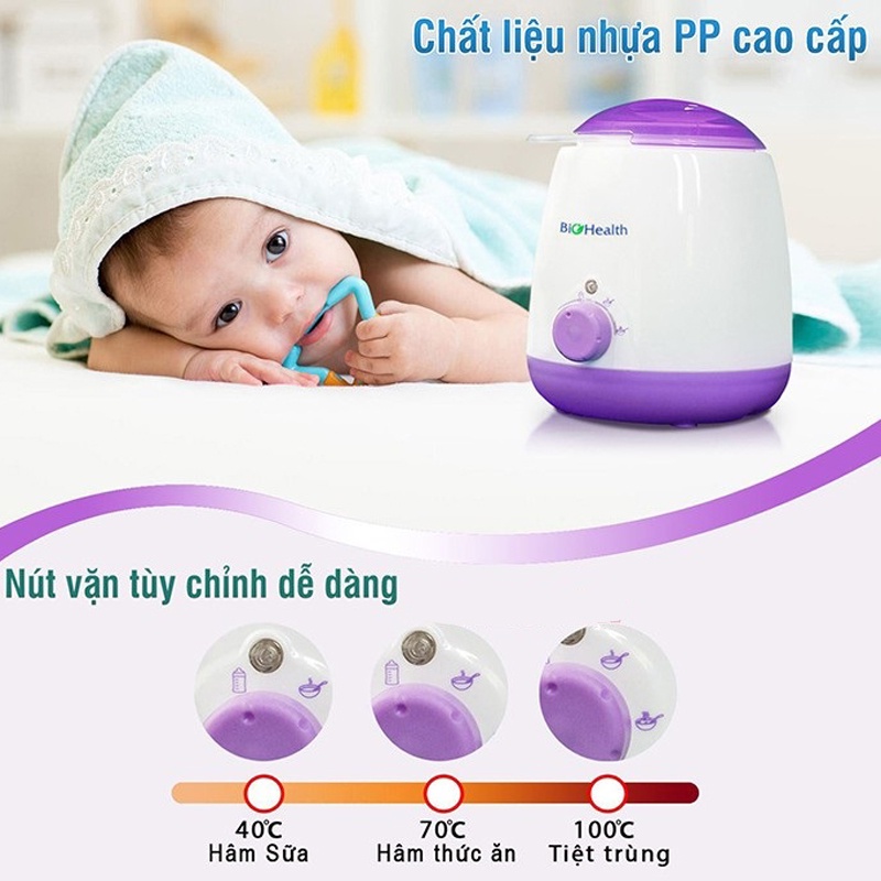 Máy hâm sữa và tiệt trùng Bio Health TH556210