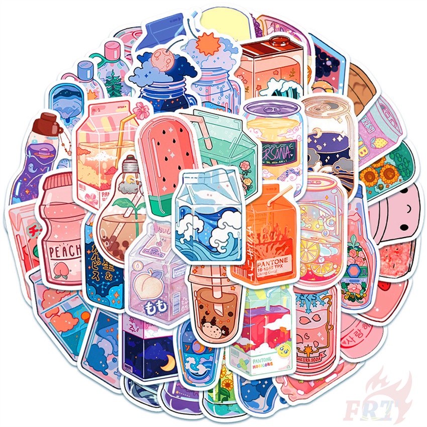 Bộ 100 Cái/Bộ ❉ Miếng Dán Trang Trí Dòng I Want A Drink Series ❉ Miếng Dán Trang Trí Vali Laptop Ván Trượt DIY Thời Trang
