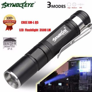 Đèn pin bỏ túi, chống thấm nước với cường độ ánh sáng 3500 lumen, sử dụng bóng đèn LED