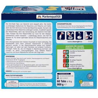Viên tẩy lồng giặt Denkmit chuẩn Đức