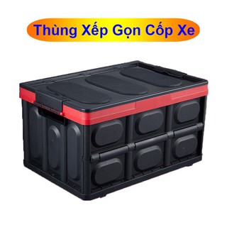 Thùng nhựa đựng đồ cho cốp xe ô tô có thể gấp xếp gọn | 30L | 55L | túi chống nước