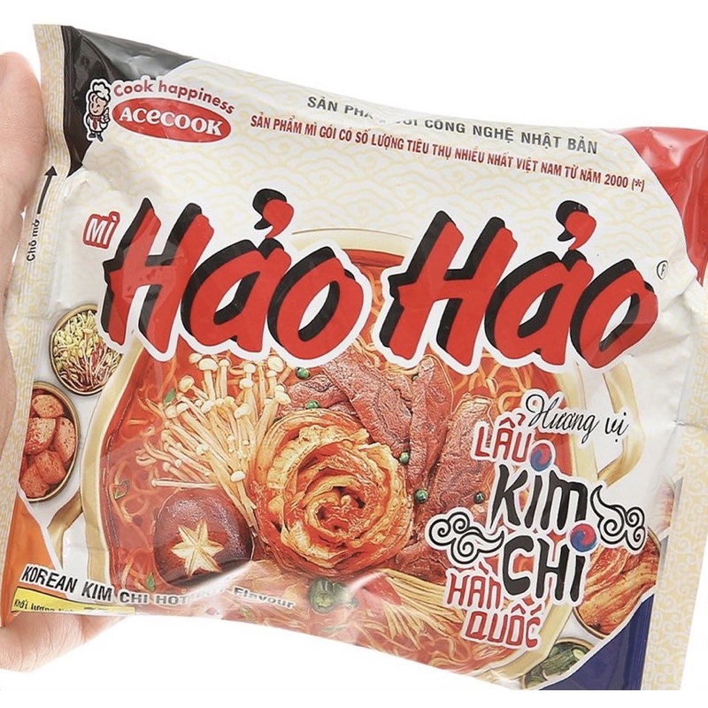Thùng 30 Gói Mì Hảo Hảo Lẩu Kim Chi Hàn Quốc